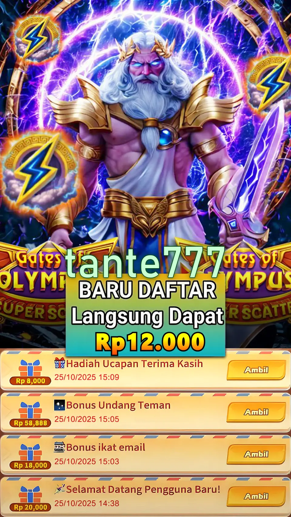 tante777 Masuk